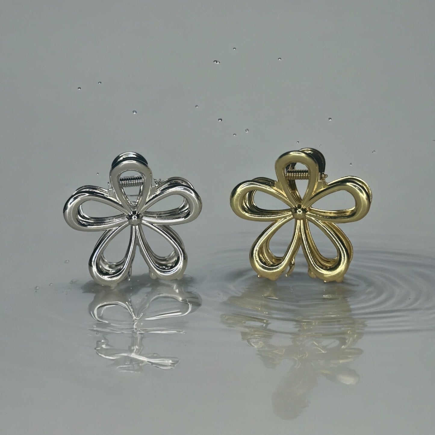 METAL FLOWER CLAW CLIPS