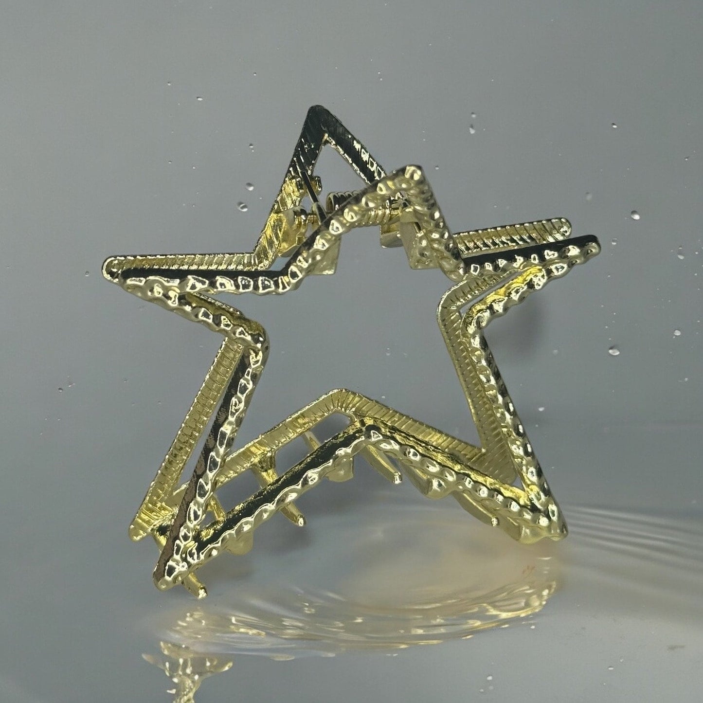 Y2K METAL STAR CLAW CLIPS