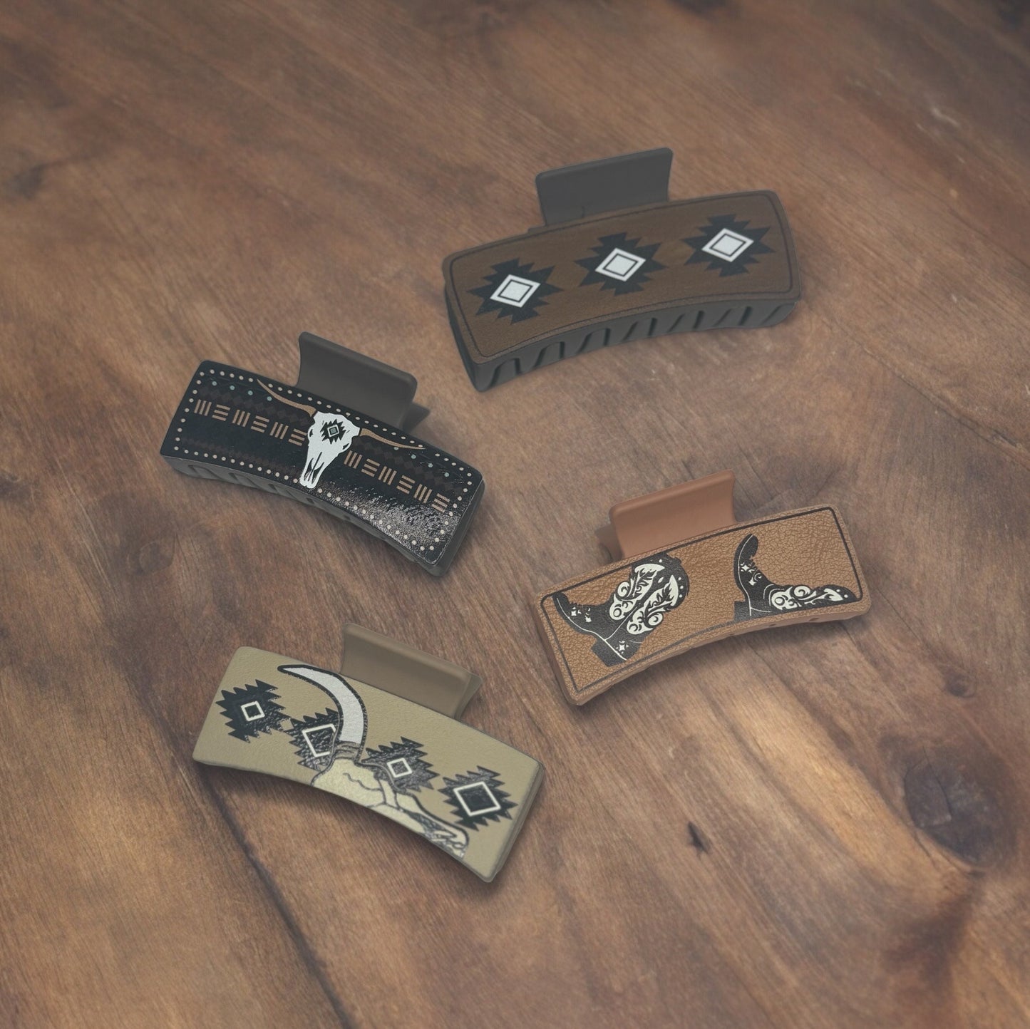 COUNTRY WESTERN CLAW CLIPS