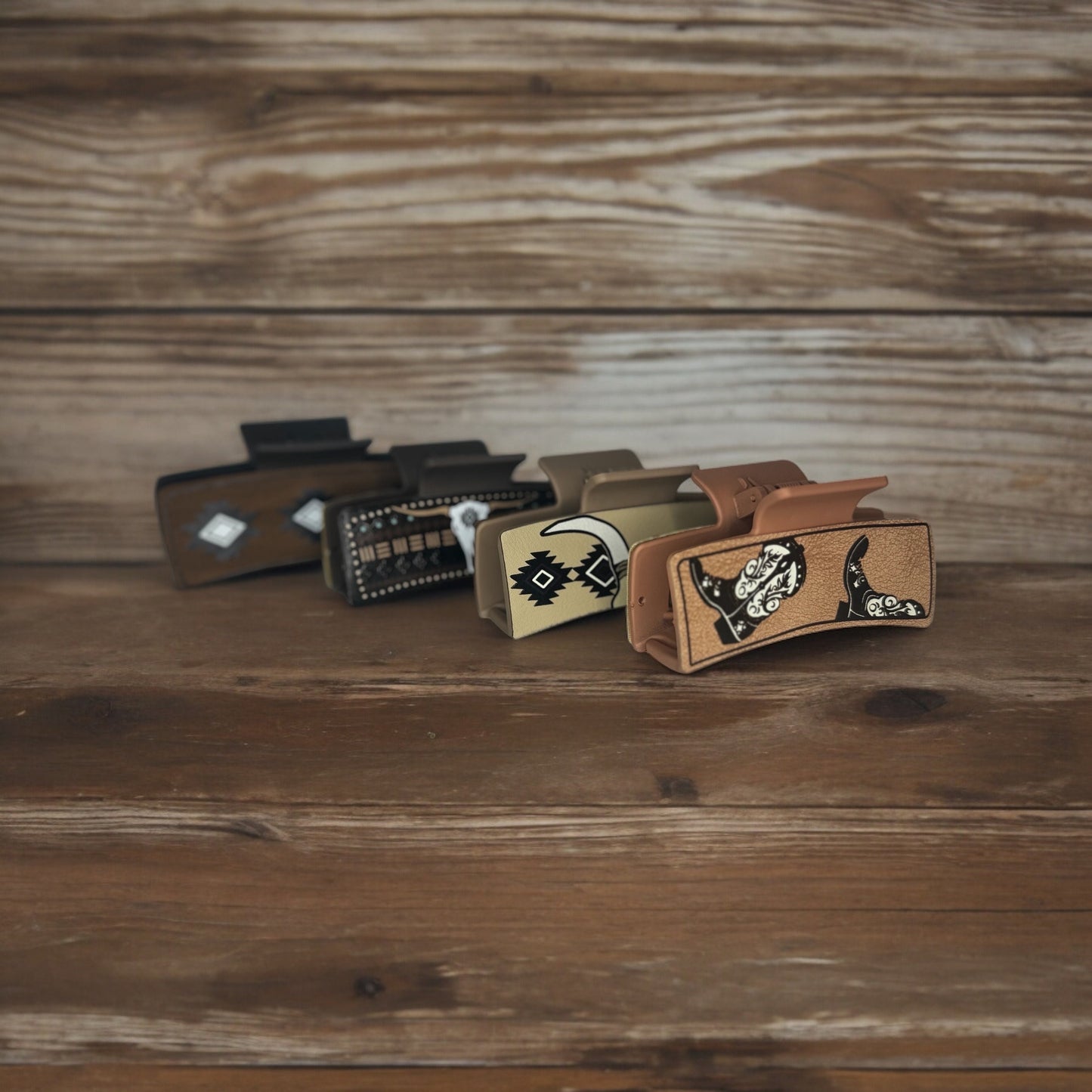 COUNTRY WESTERN CLAW CLIPS