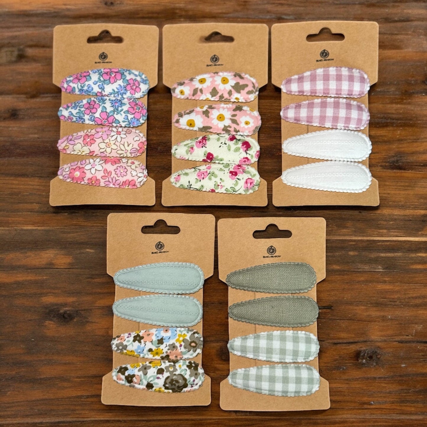 SPRING FABRIC BARRETTES