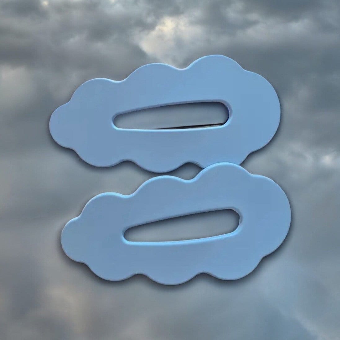 CLOUD SHAPED HAIR BARRETTES