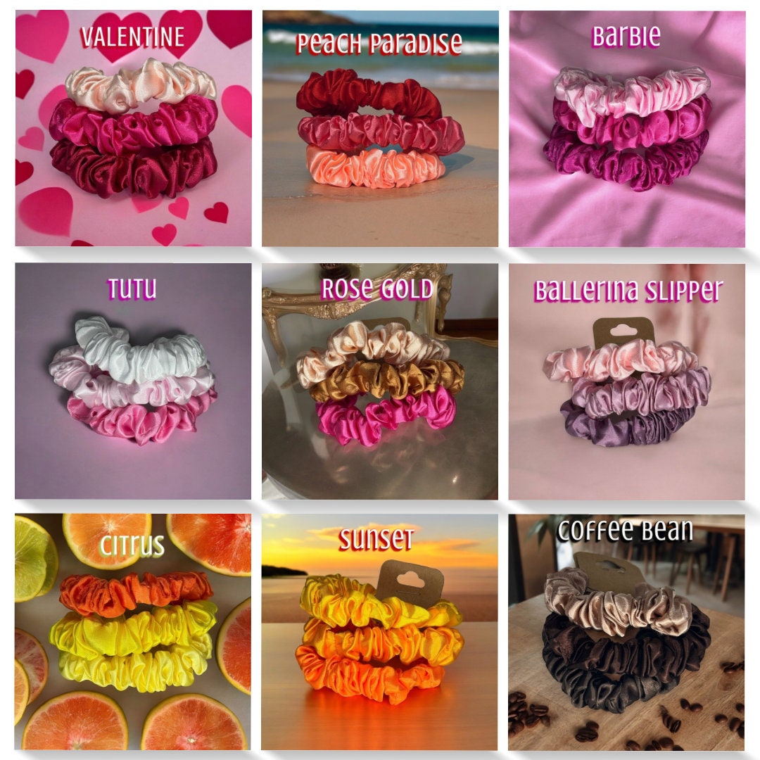 SILK SCRUNCHIE TRIOS