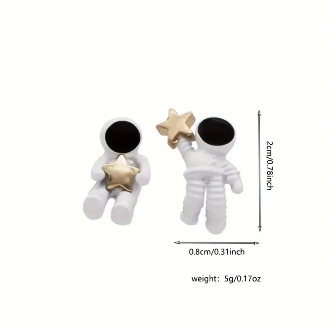 CELESTIAL ASTRONAUT STUD EARRINGS