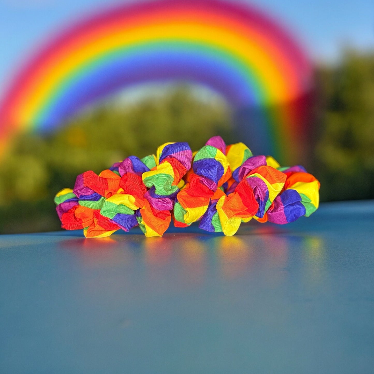 PRIDE RAINBOW SCRUNCHIES