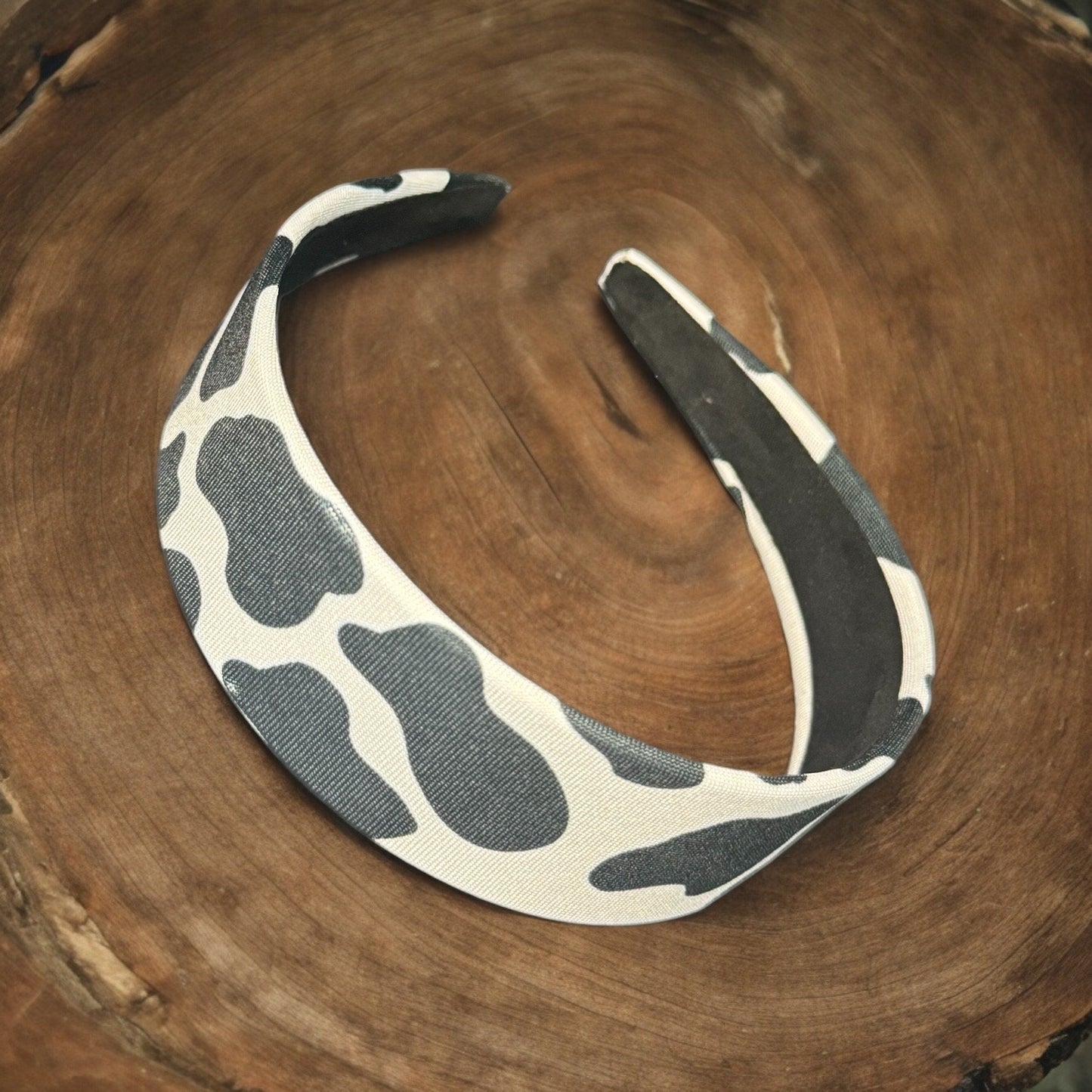 COW PRINT THICK HEADBAND