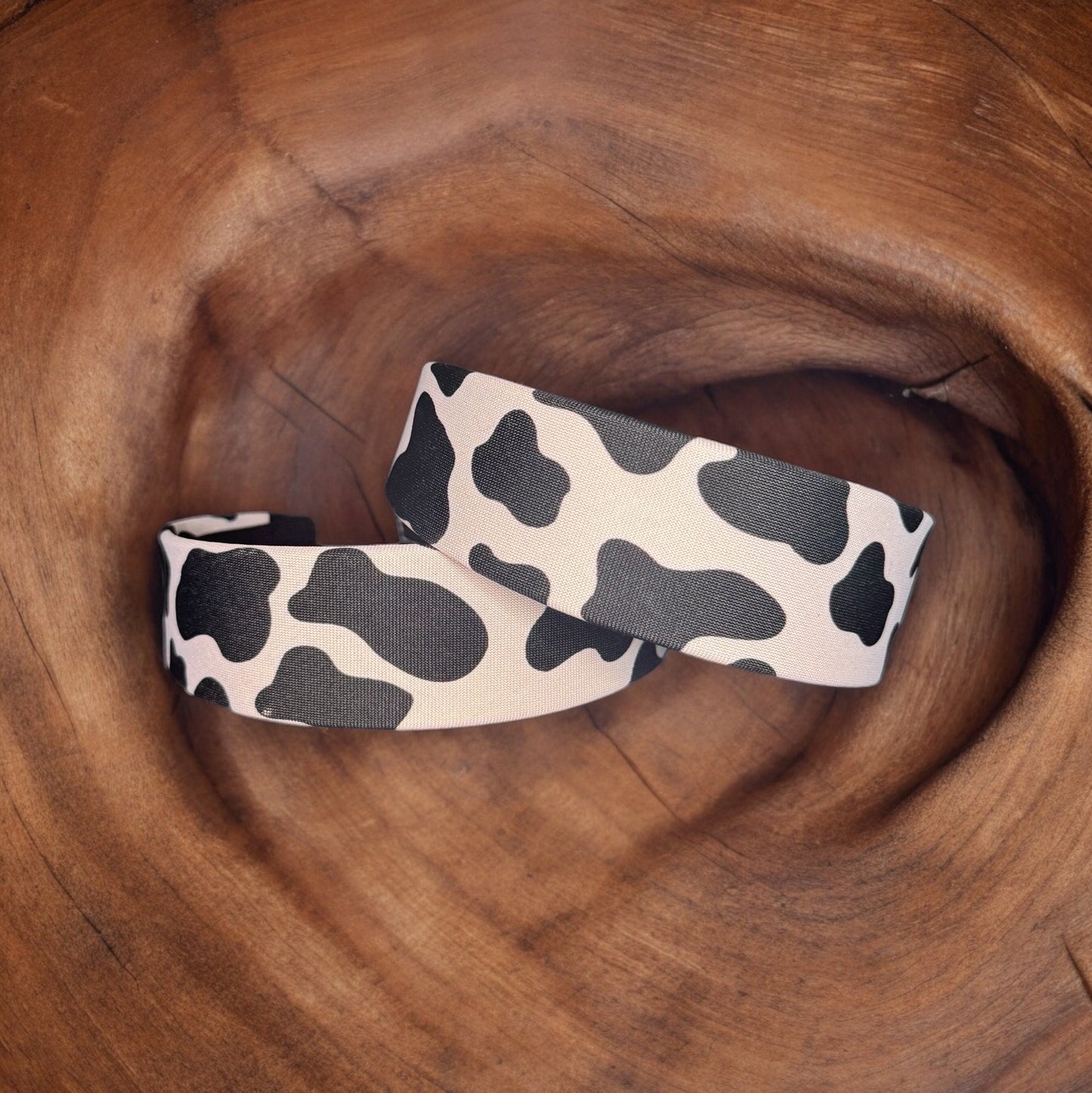 COW PRINT THICK HEADBAND