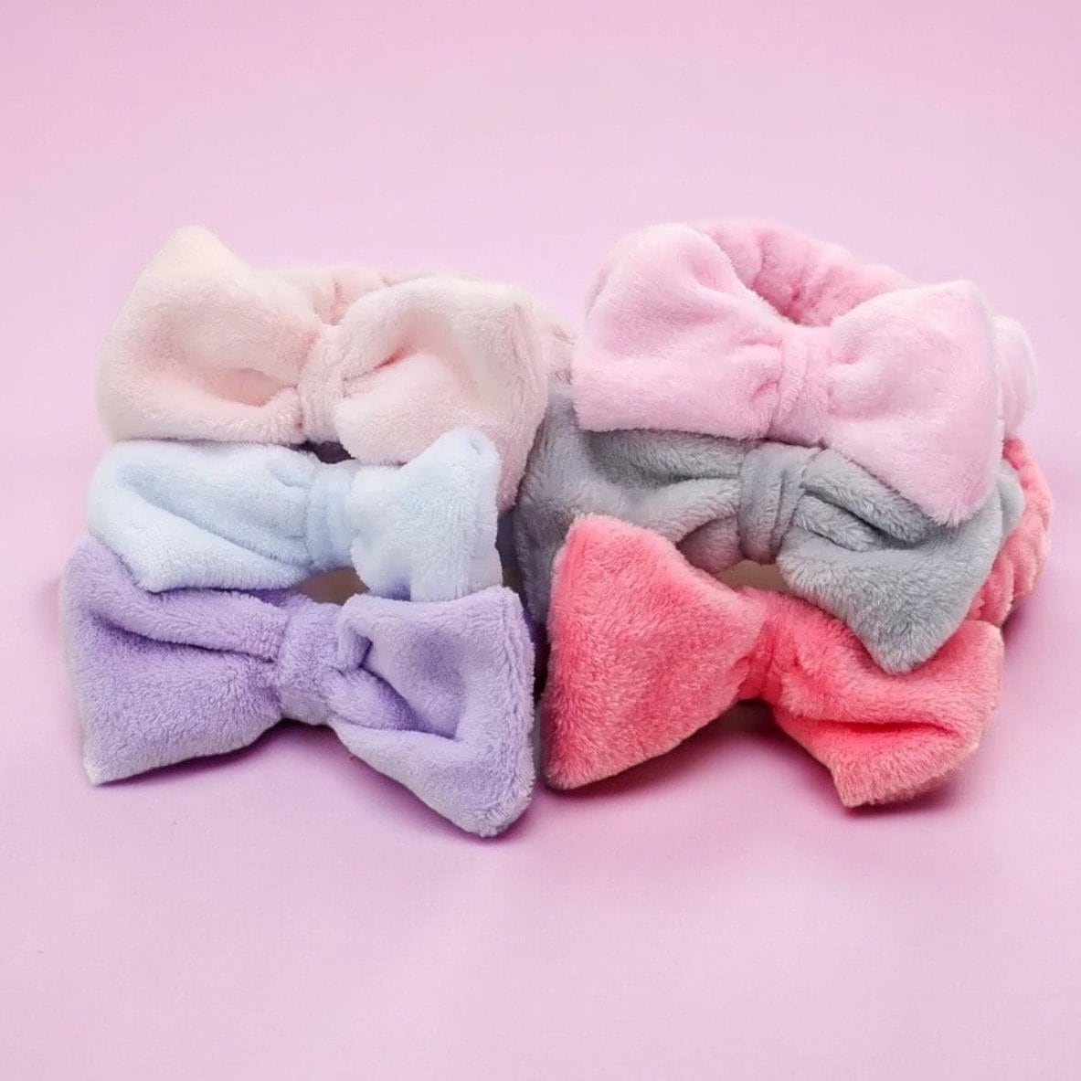 CANDY COLORED MAKEUP SPA BOW HEADBANDS