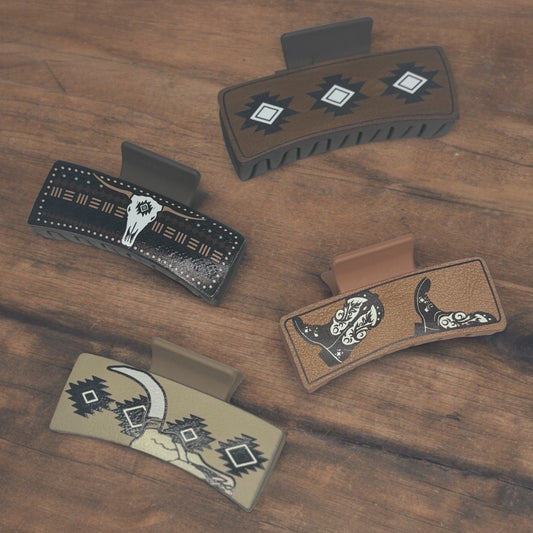 COUNTRY WESTERN CLAW CLIPS