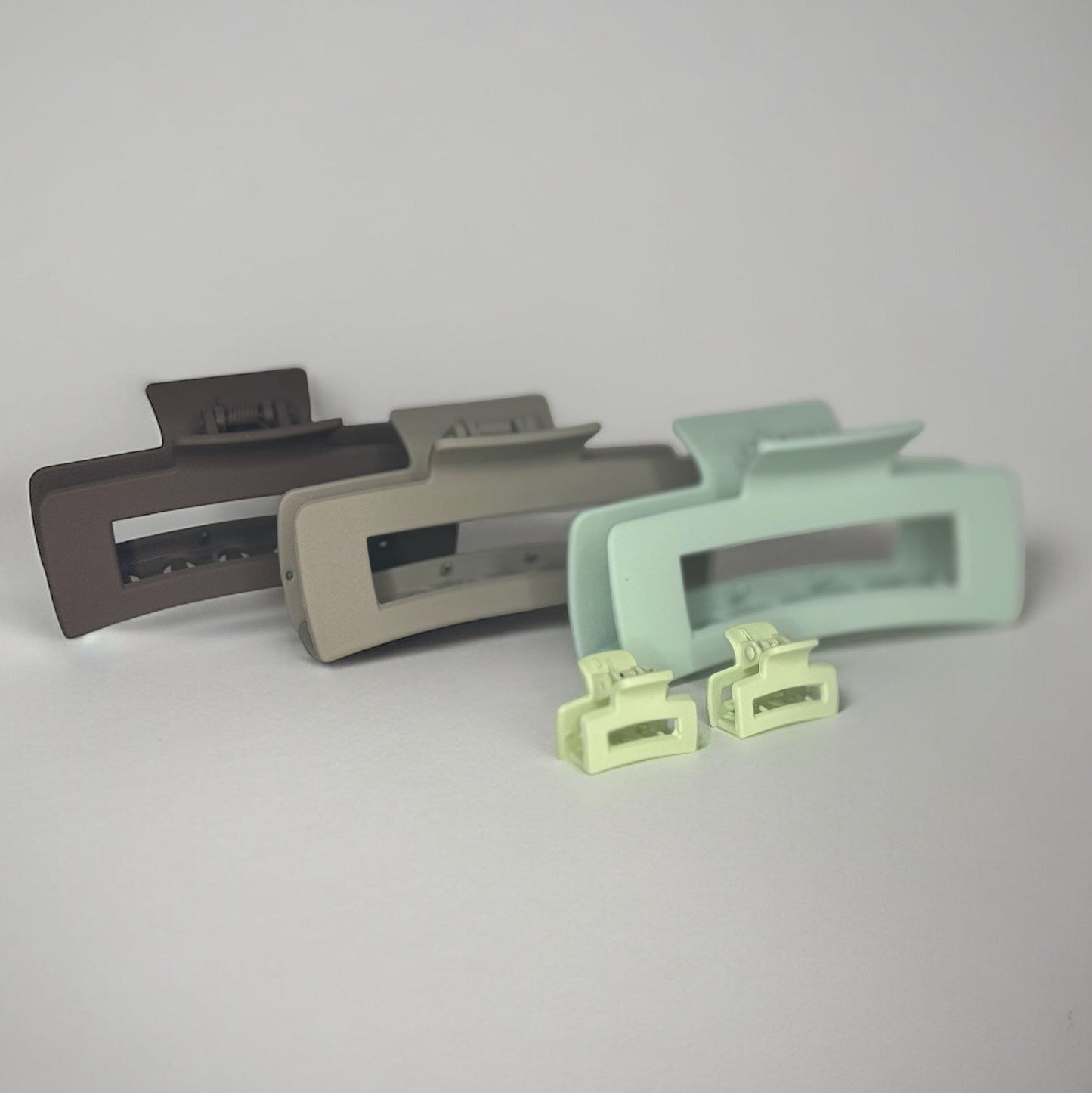 MATTE CLAW CLIP 5-PACK CHOCOLATE MINT COLOR SCHEME