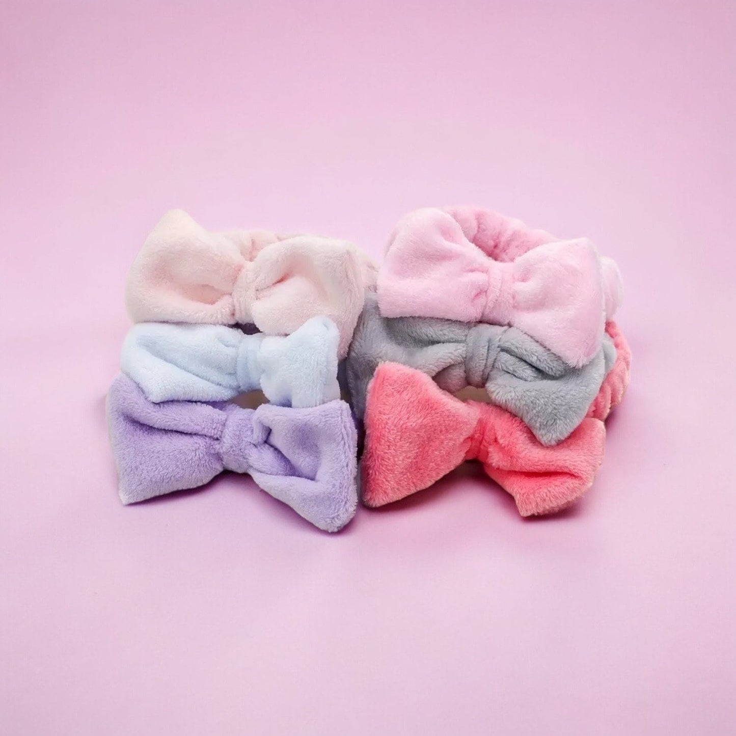 CANDY COLORED MAKEUP SPA BOW HEADBANDS