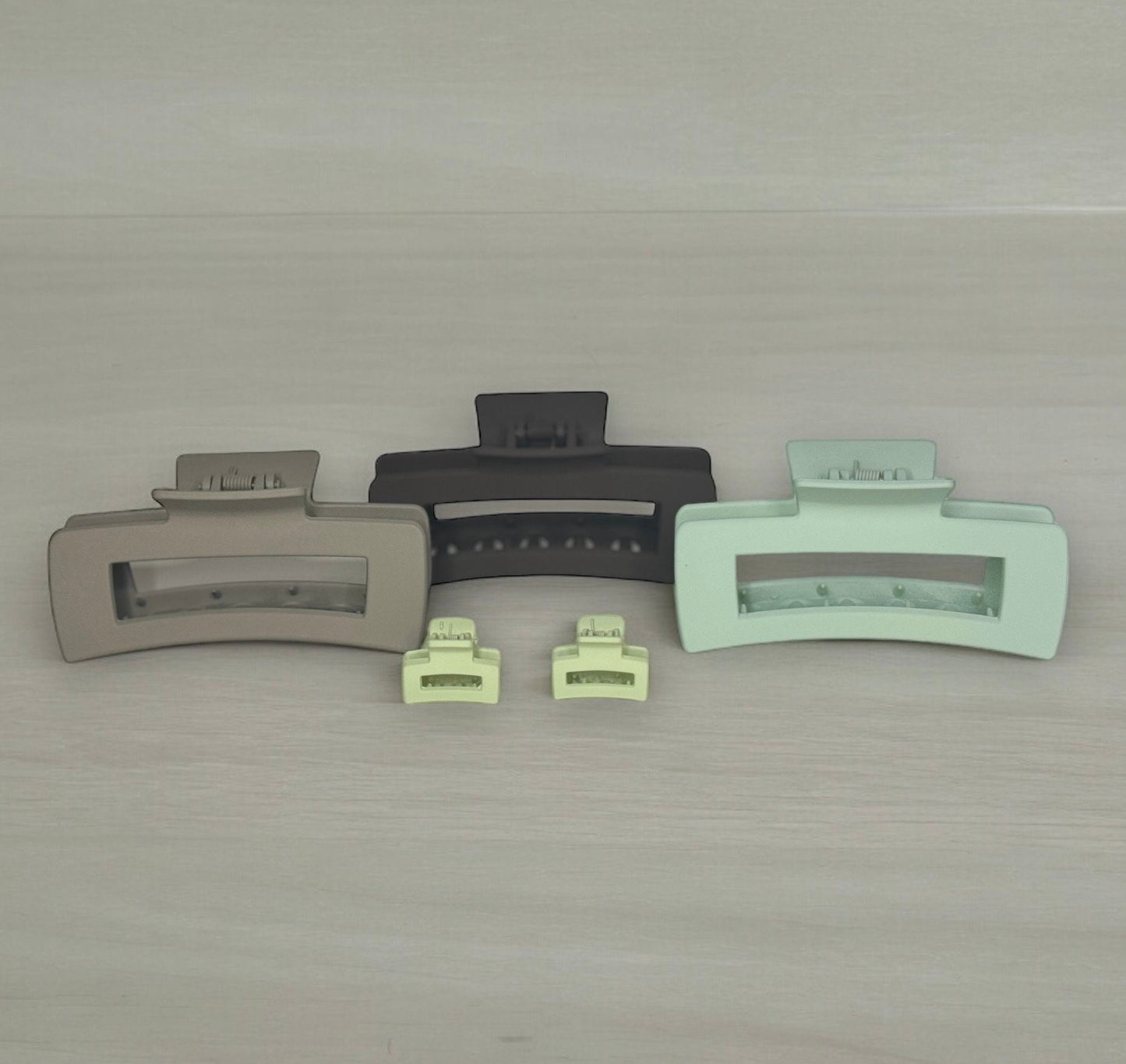 MATTE CLAW CLIP 5-PACK CHOCOLATE MINT COLOR SCHEME