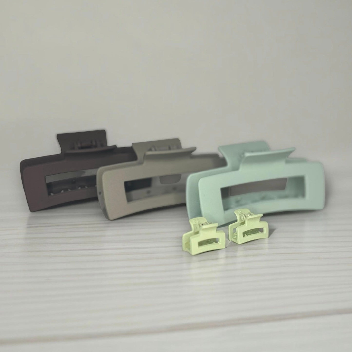 MATTE CLAW CLIP 5-PACK CHOCOLATE MINT COLOR SCHEME