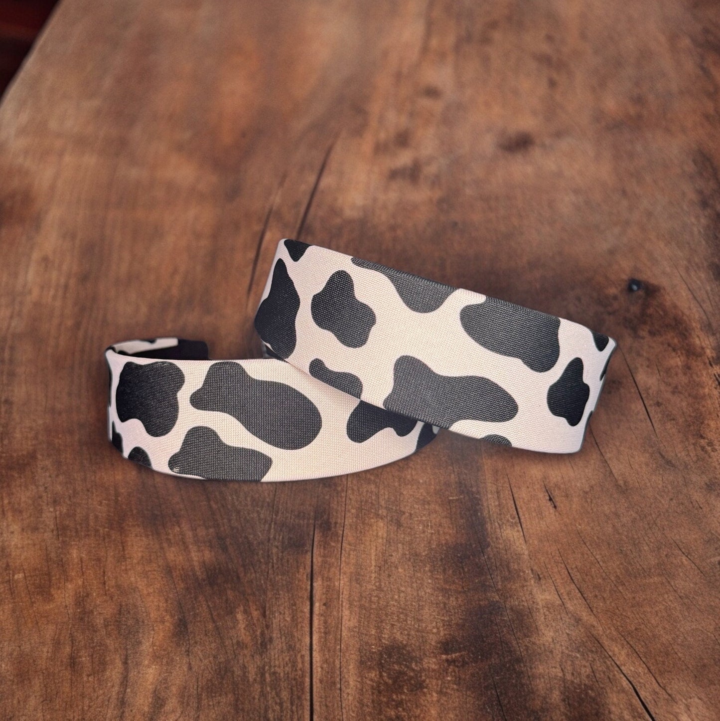 COW PRINT THICK HEADBAND