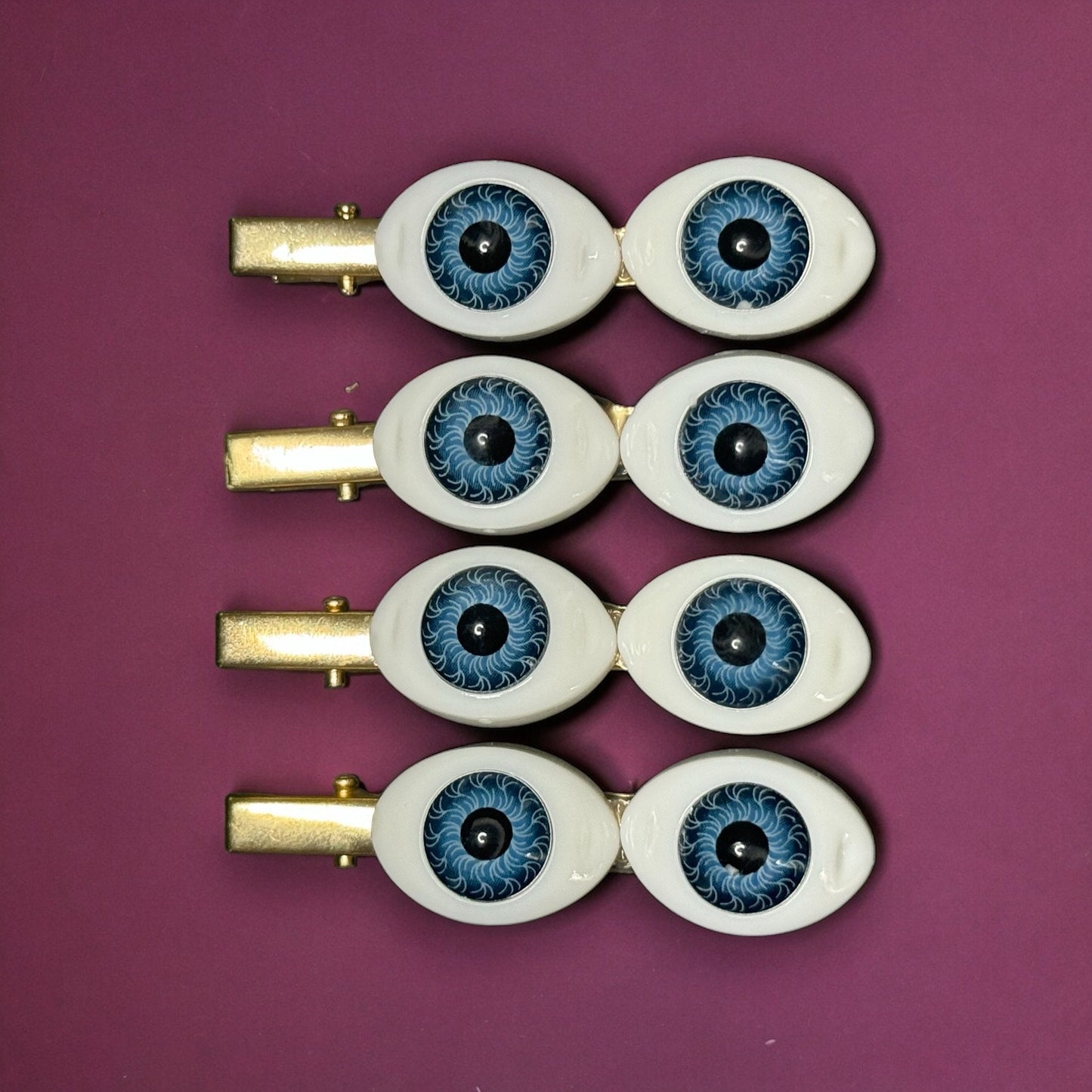 EYEBALL HAIR BARRETTES