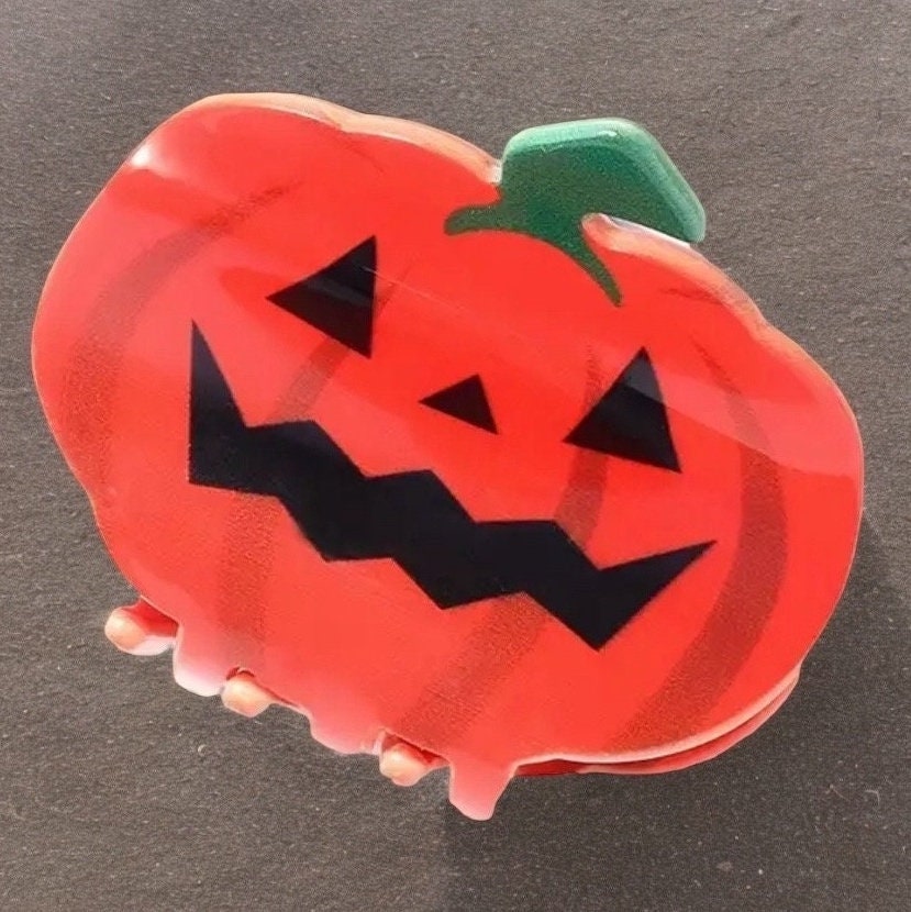 HALLOWEEN JACK-O-LANTERN CLAW CLIP