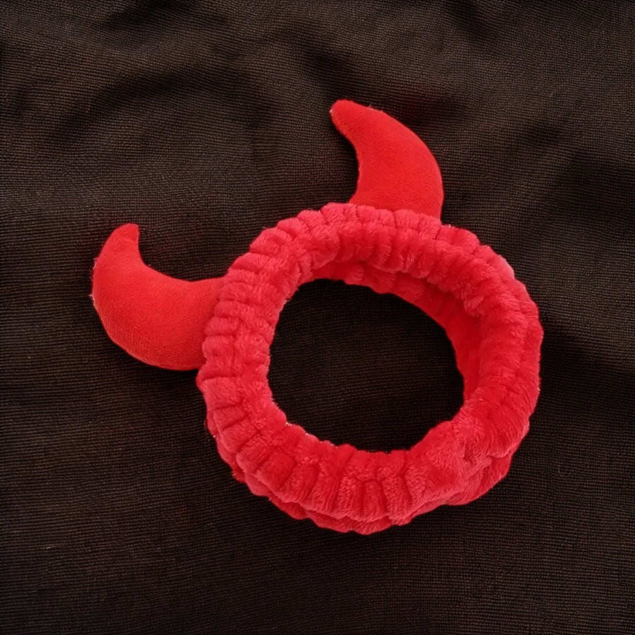 HALLOWEEN RED DEVIL EAR MAKEUP SPA HEADBANDS