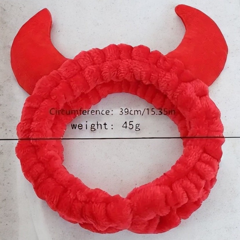 HALLOWEEN DEVIL MAKEUP SPA HEADBAND