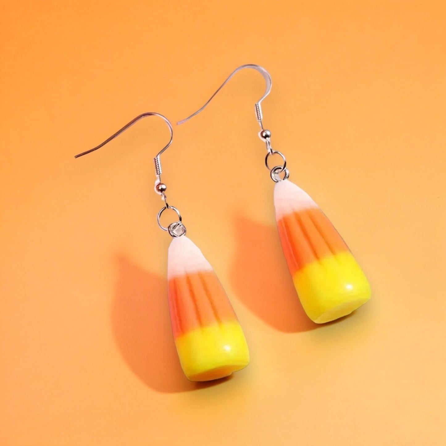 CANDY CORN DANGLE EARRINGS