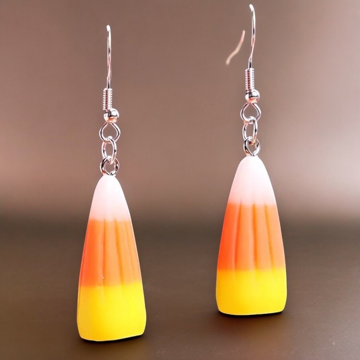 CANDY CORN DANGLE EARRINGS