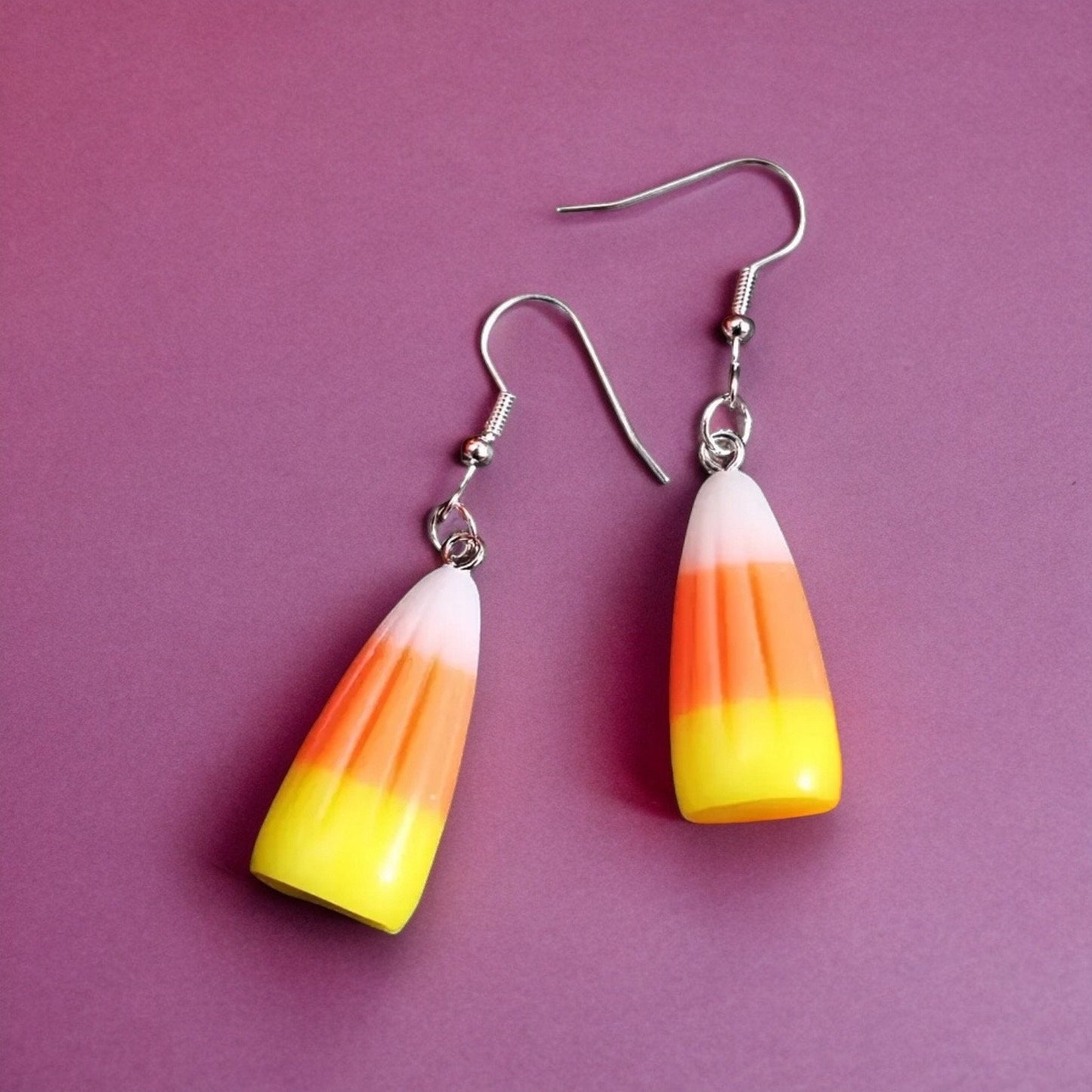 CANDY CORN DANGLE EARRINGS