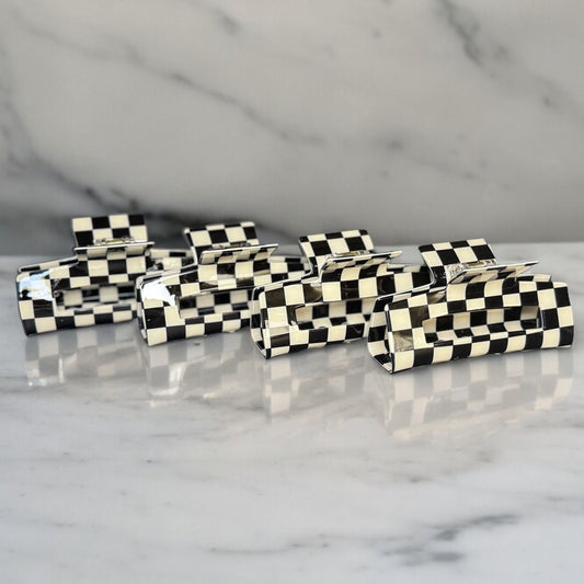 CHECKERBOARD LARGE CLAW CLIP