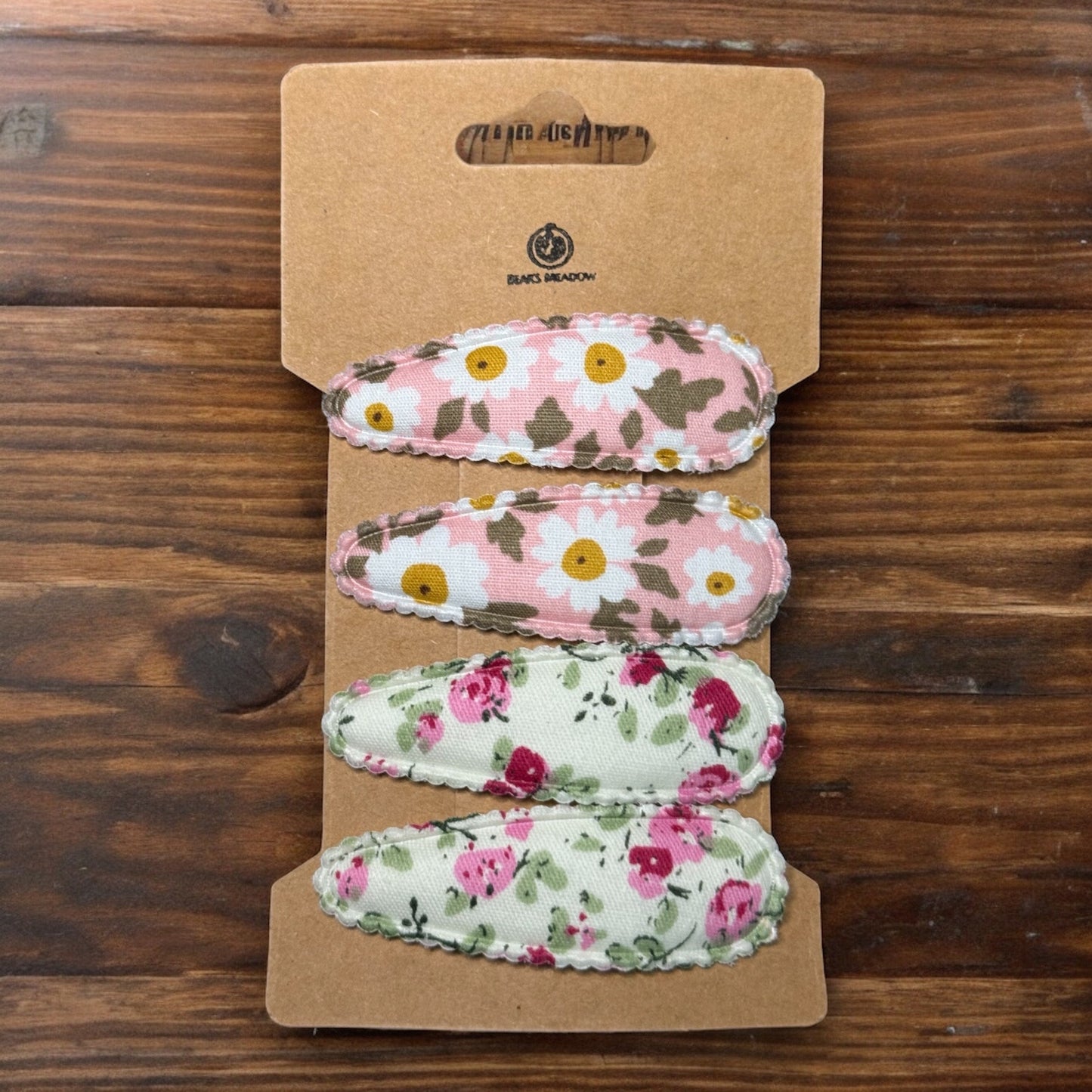 SPRING FABRIC BARRETTES