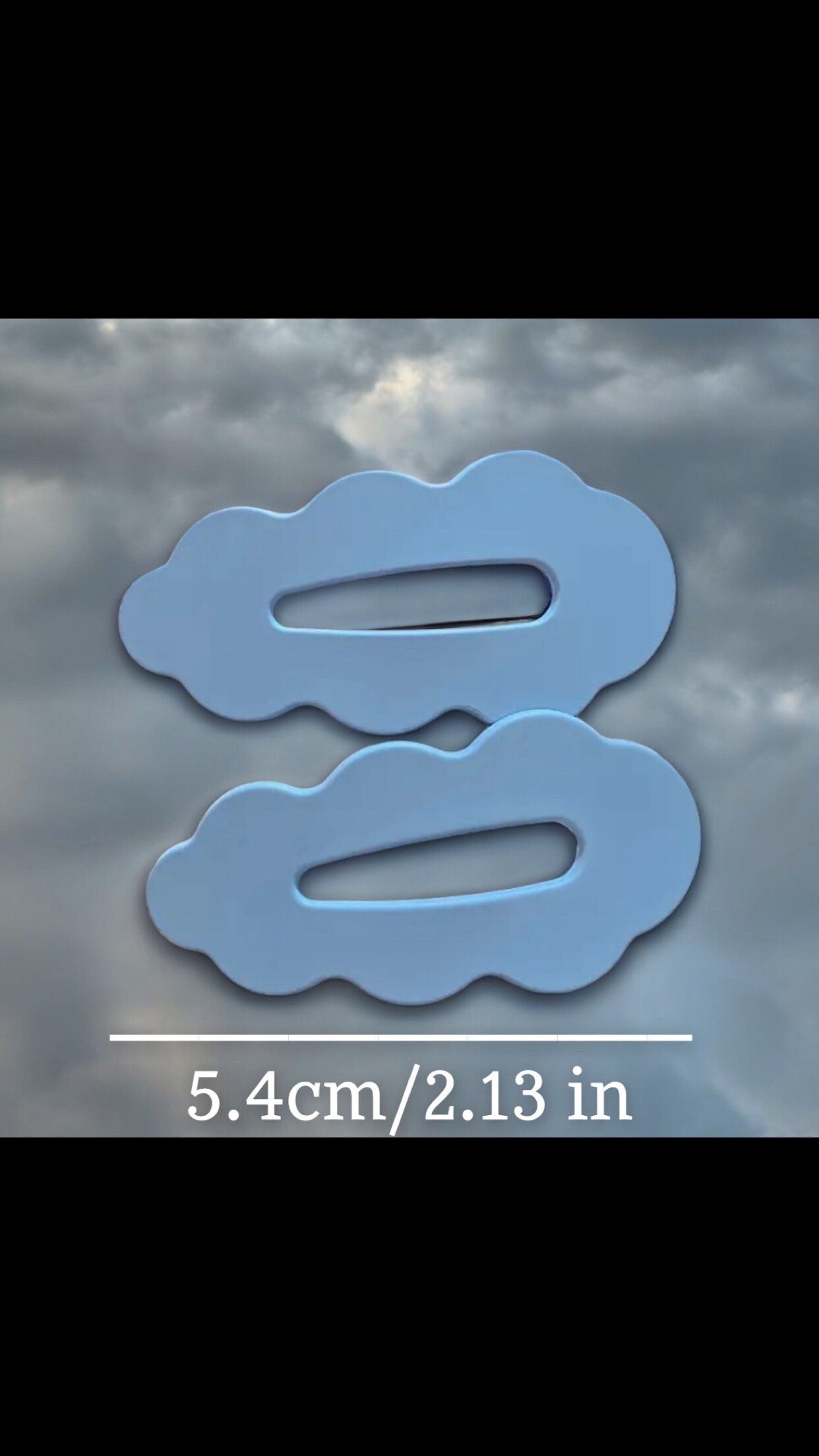 CLOUD SHAPED HAIR BARRETTES