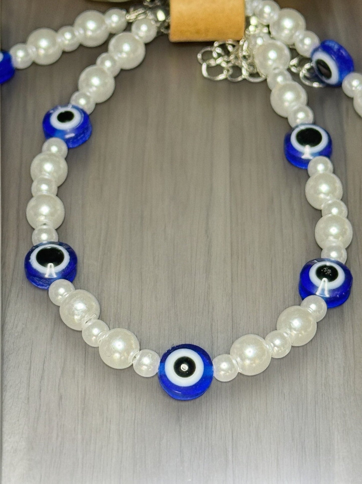 EVIL EYE NECKLACE AND BRACELET DUO