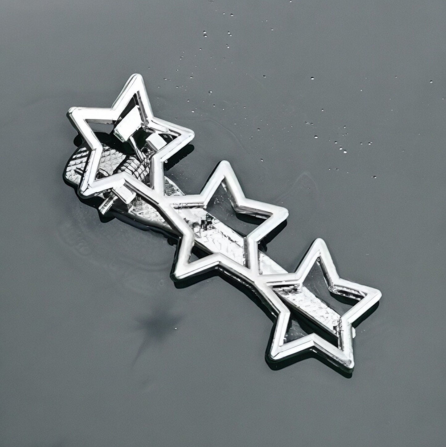 METAL STARS HAIR BARRETTE