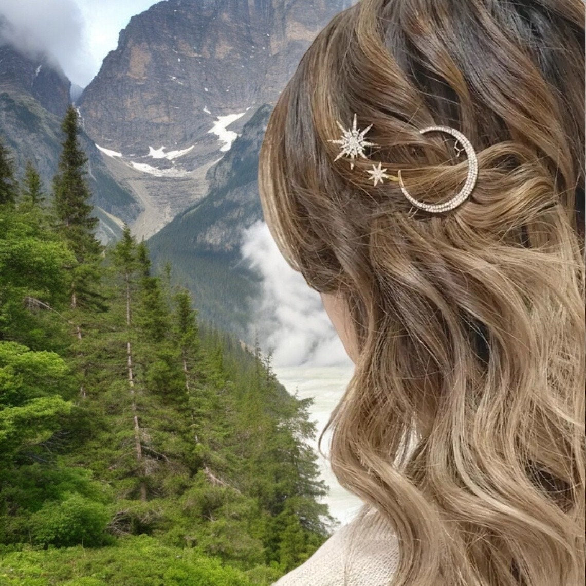 CELESTIAL HAIR BARRETTE TRIOS