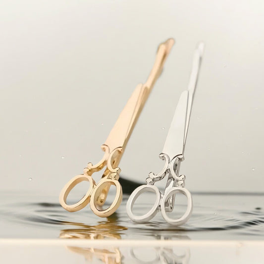 METAL SCISSOR HAIR BARRETTE