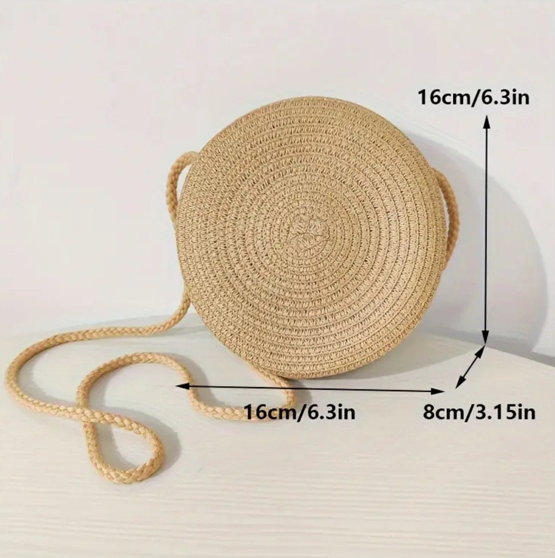 SMALL STRAW CROSSBODY BAG WITH REMOVEABLE BOW