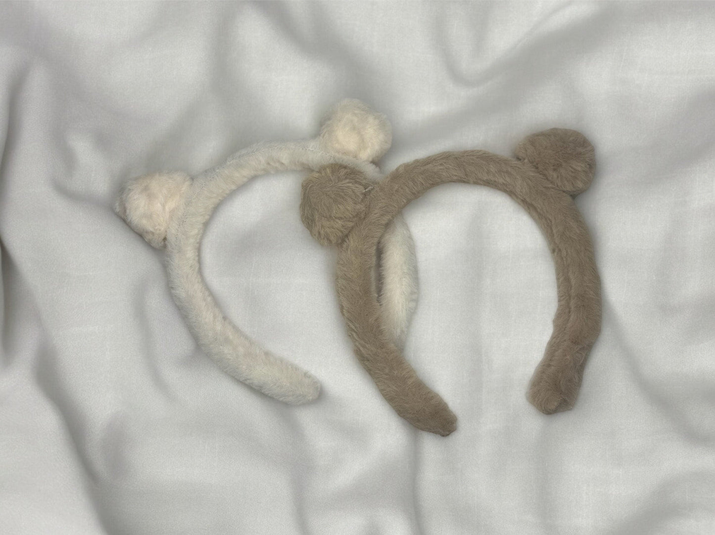 FUZZY TEDDY BEAR HEADBANDS