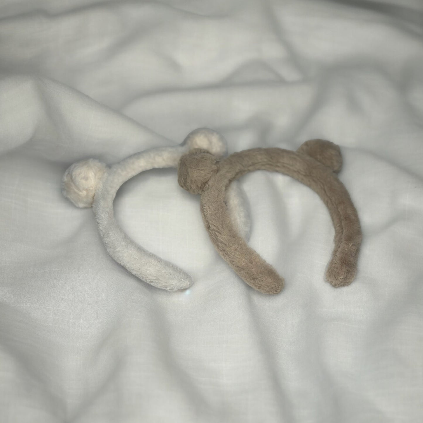 FUZZY TEDDY BEAR HEADBANDS