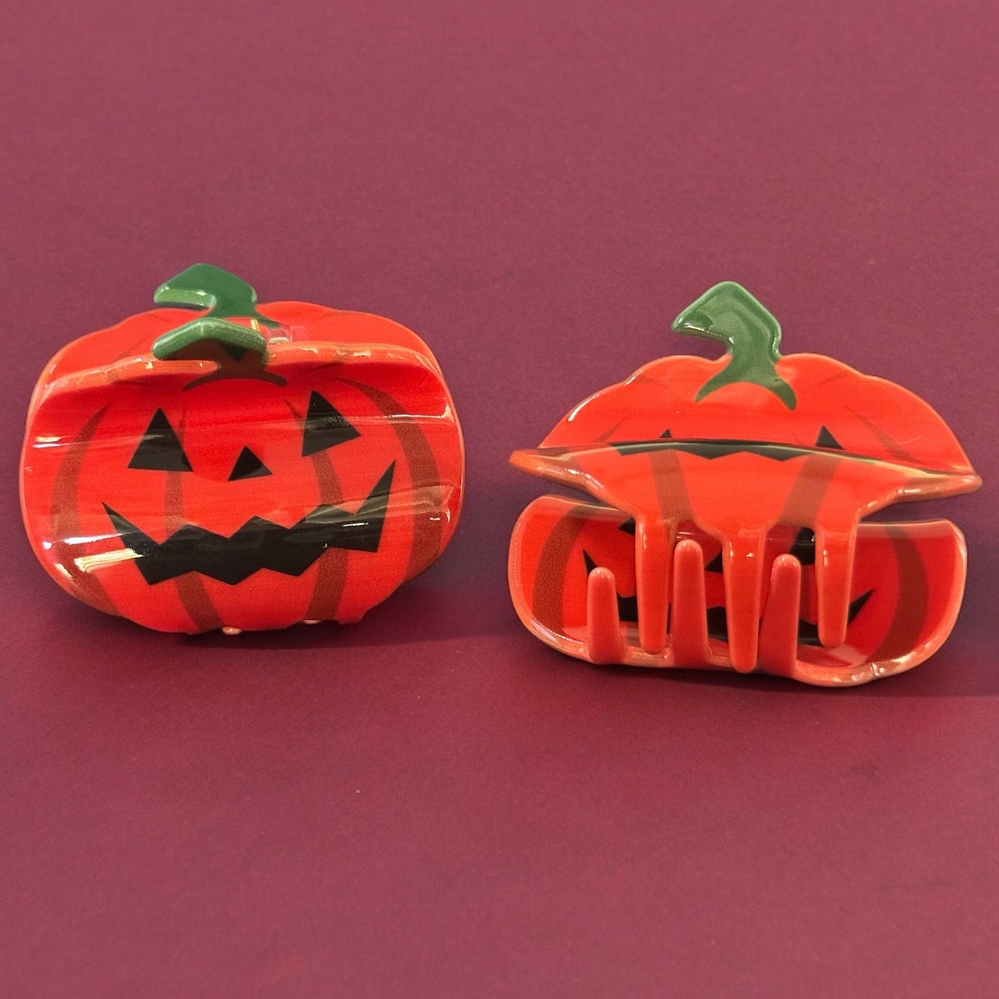 HALLOWEEN JACK-O-LANTERN CLAW CLIP