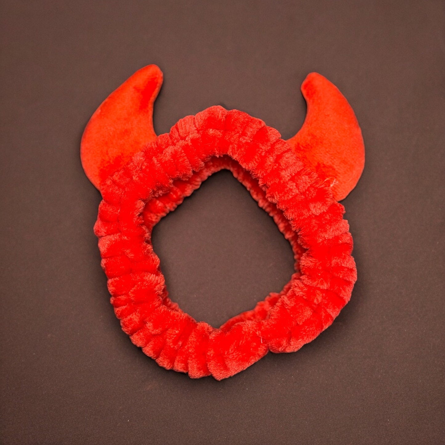 HALLOWEEN RED DEVIL EAR MAKEUP SPA HEADBANDS