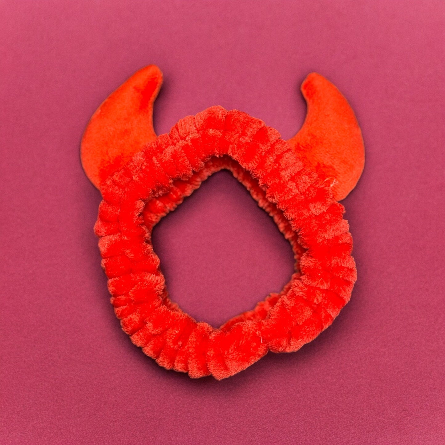 HALLOWEEN RED DEVIL EAR MAKEUP SPA HEADBANDS