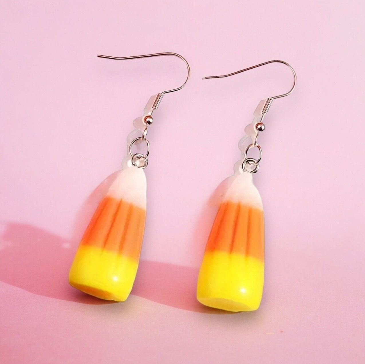 CANDY CORN DANGLE EARRINGS