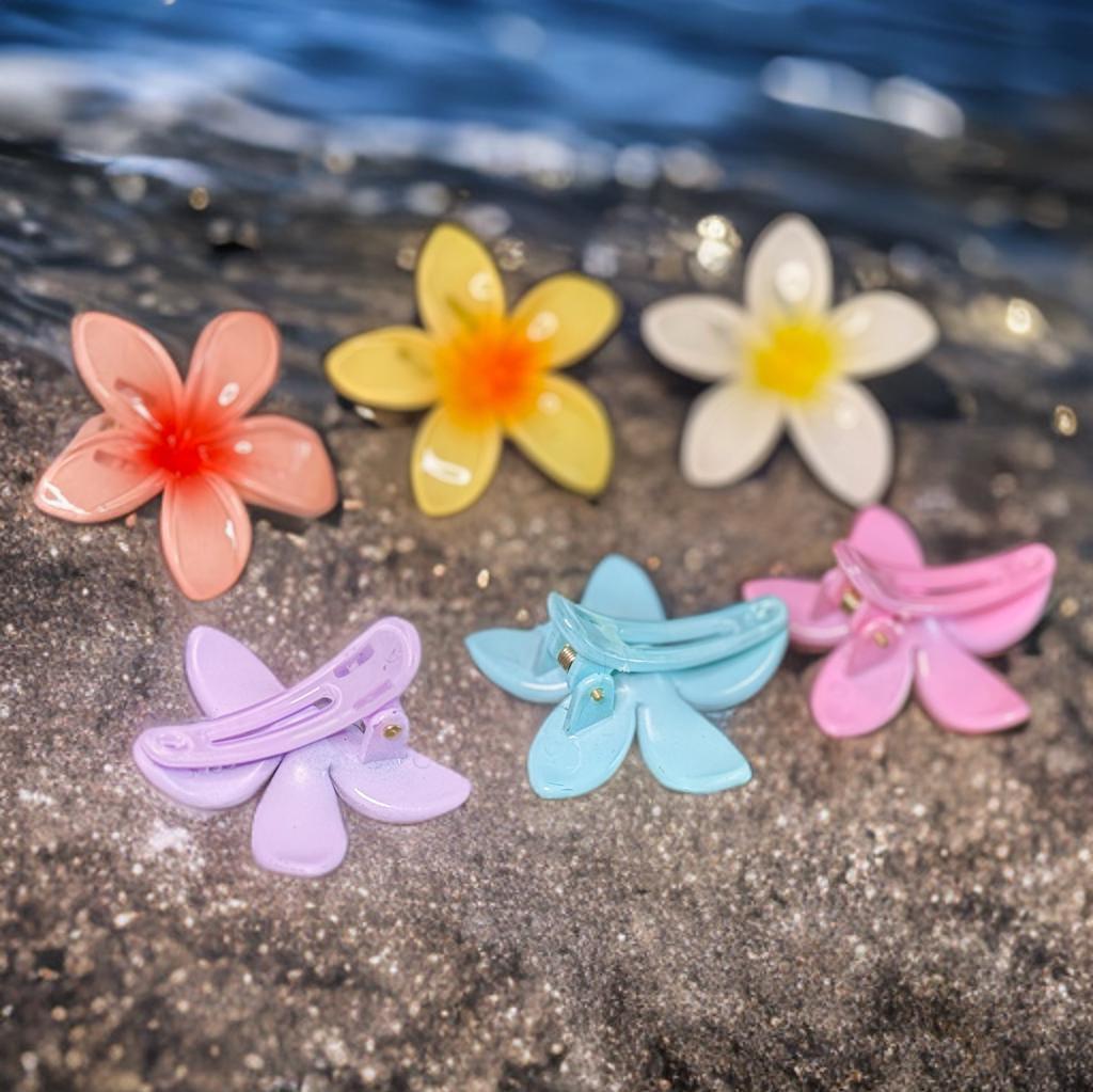 Mini Summer Flower Hair Barrettes