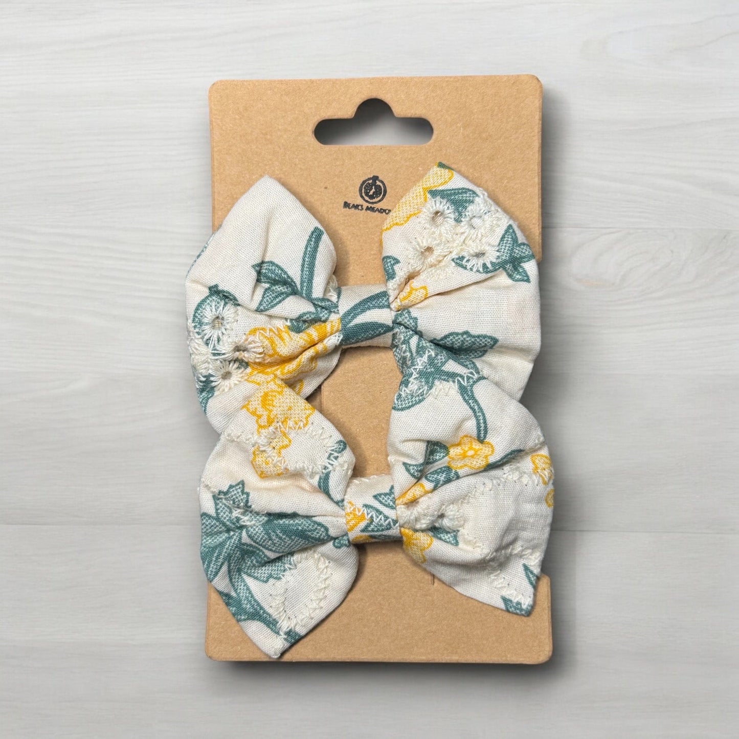 SPRING FABRIC HAIR BOWS