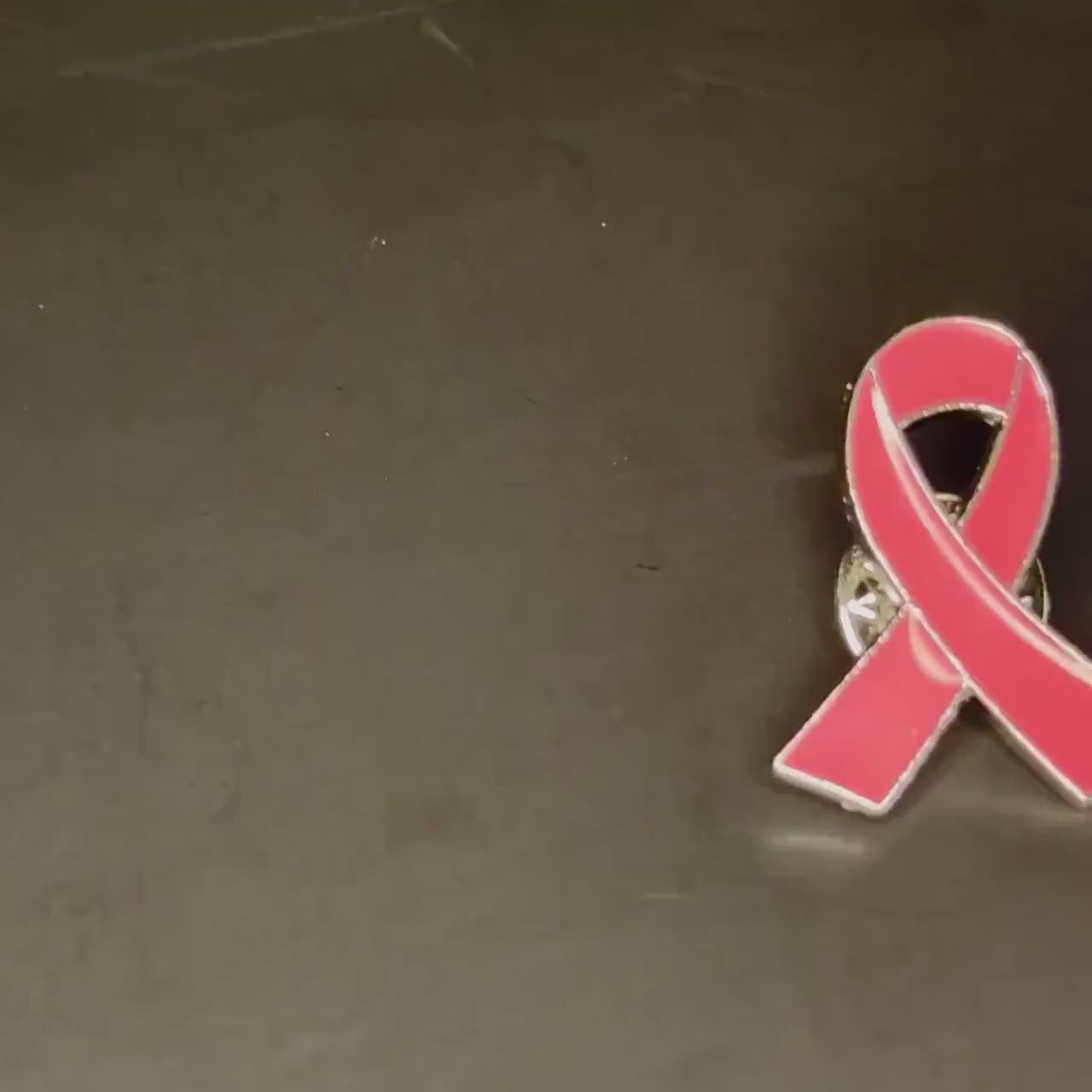 Breast Cancer Awareness Enamel Pin, Pink Pushback Enamel Pin, Breast Cancer Ribbon Accessories, Pink Ribbon Brooch, Metal Silver Accessories